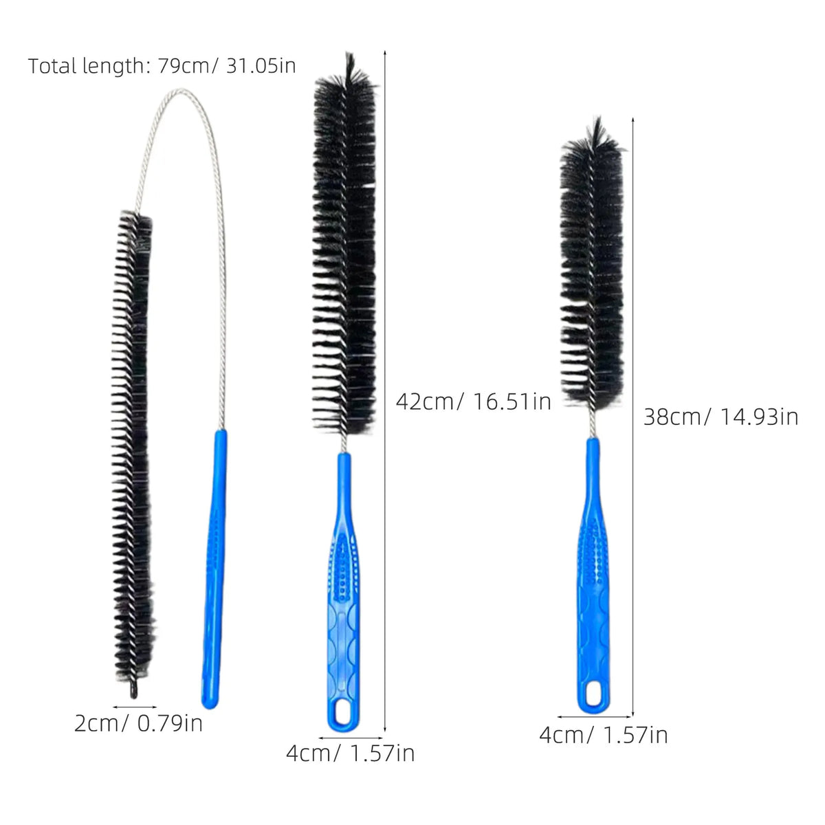 Flexible Drain Cleaning Brush Set – Sink, Shower & Pipe Drain Cleaning Brush SWANS