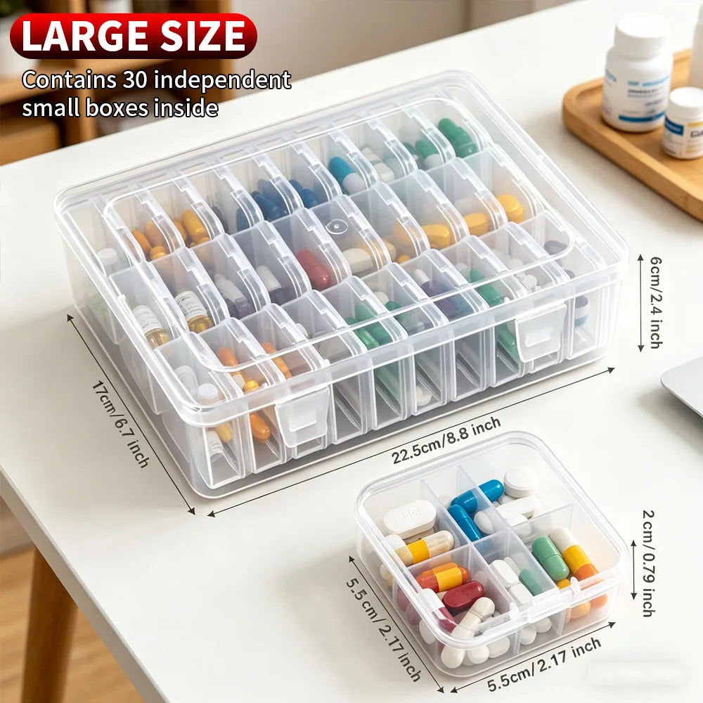 SWANS Multipurpose Desktop Storage Box – Pills & Cosmetics Desktop Storage Organizer SWANS large size
