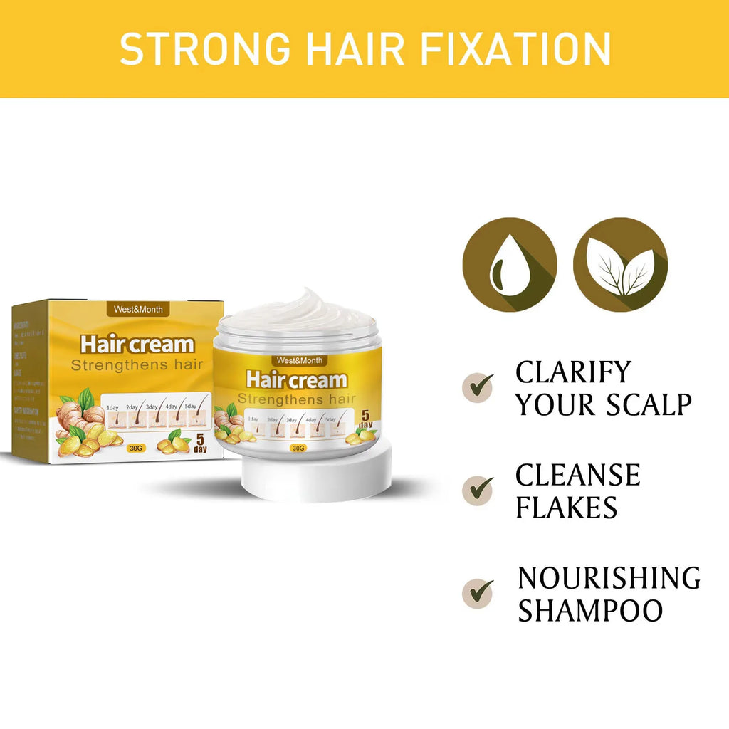 WEST MONTH Ginger Hair Growth Cream – Strengthen & Nourish Hair Growth Cream SWANS