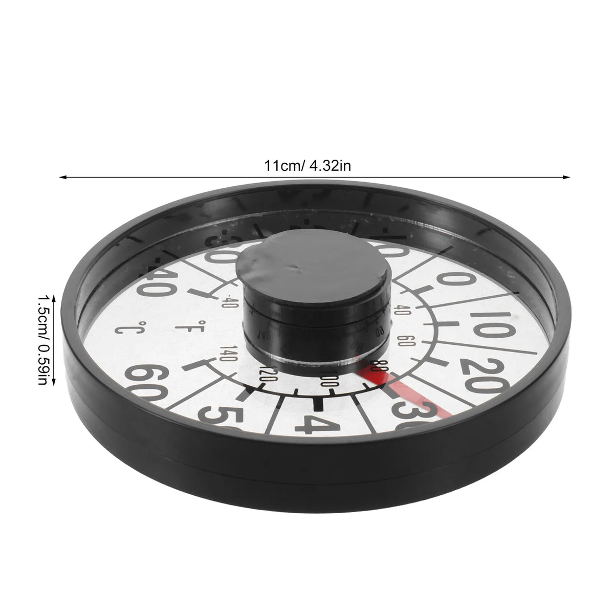 SWANS 4.3" Round Sticky Window Thermometer – No Battery Window Thermometer SWANS