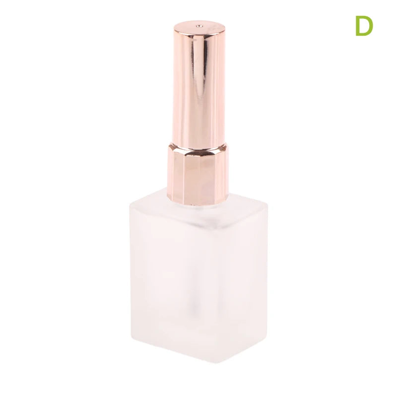 15ml Frosted Glass Nail Polish Bottle with Brush – Light-Resistant Nail Polish Bottle SWANS D