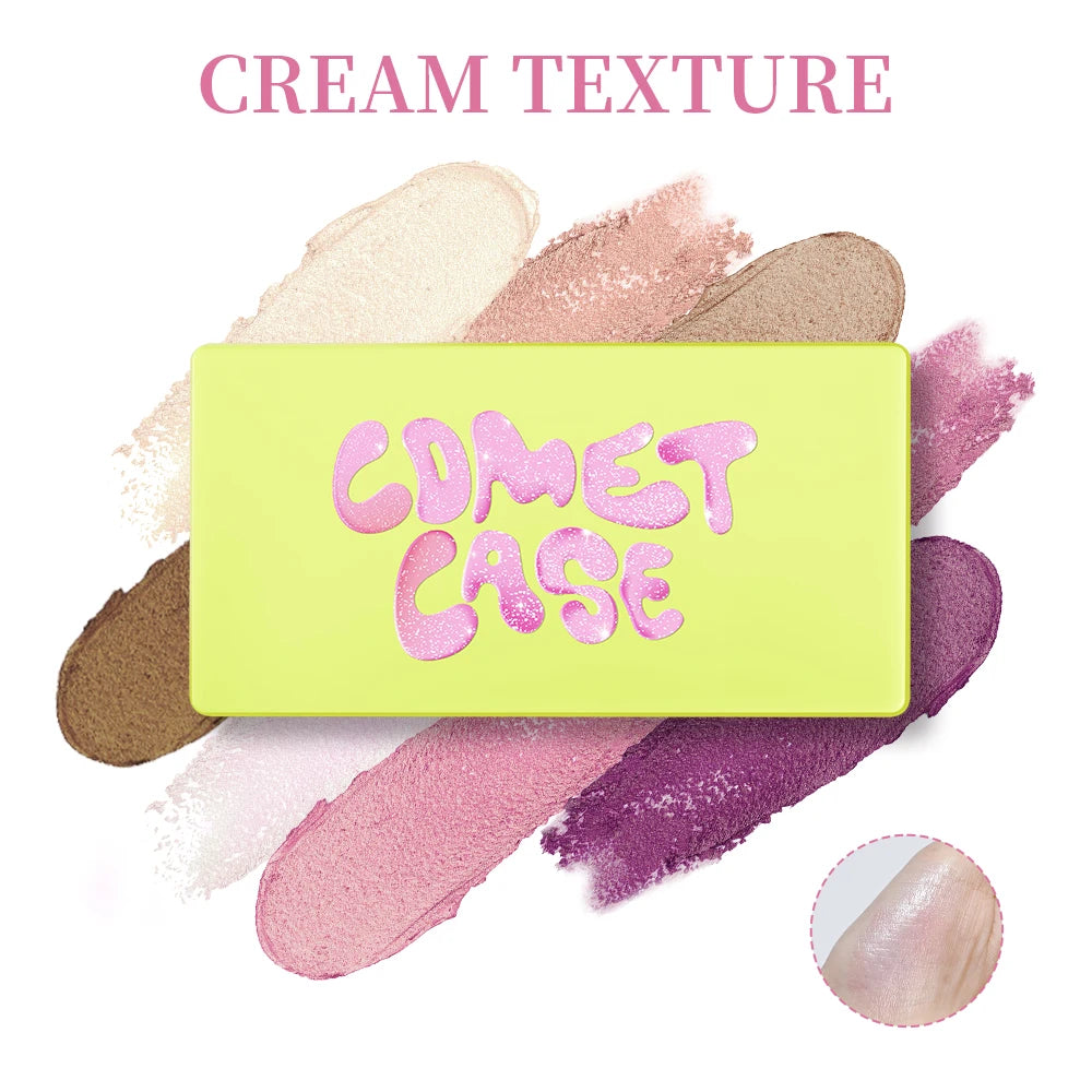 8-Color Cream Highlighter Blush & Brow Palette | Shimmer Makeup Makeup Palette SWANS