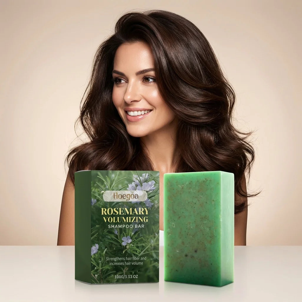 Rosemary Volumizing Shampoo Bar – Oil Control, 100g | HOEGOA Solid Shampoo Bar SWANS