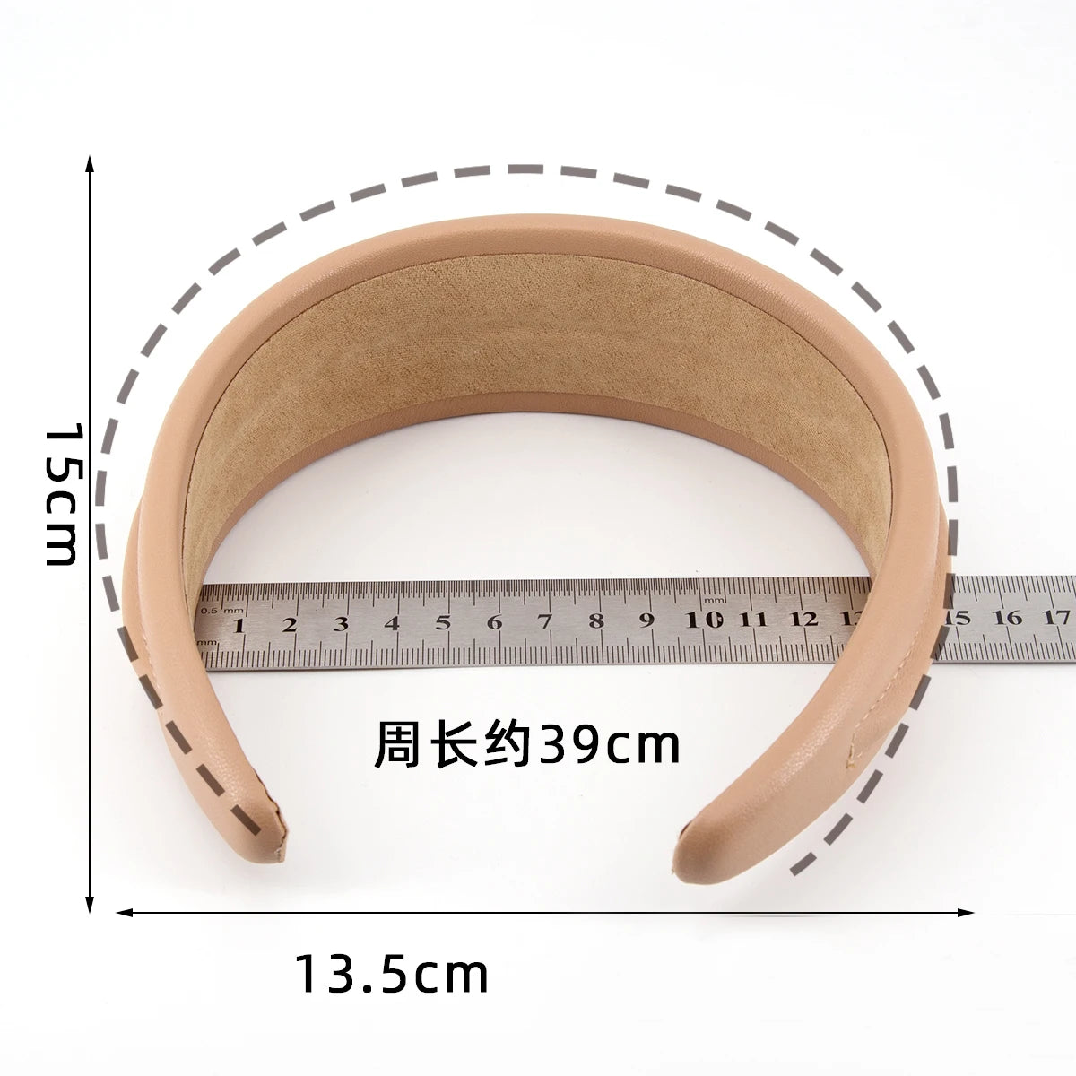 Retro Layered Leather Headband with Clip for Women Hair Headband SWANS