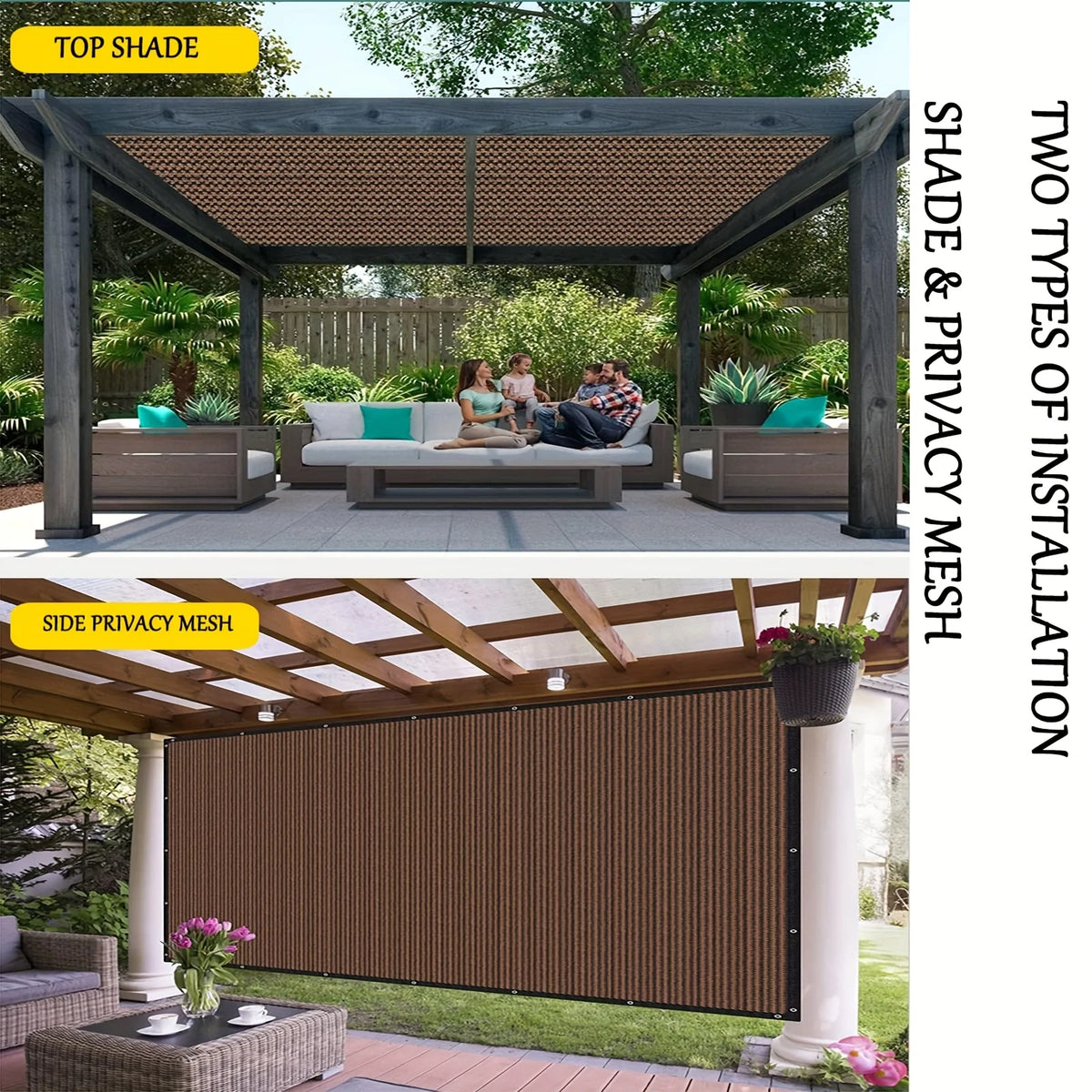 Heavy Duty Sun Shade Sail Cloth – UV Block for Patio & Garden Sun Shade Sail SWANS
