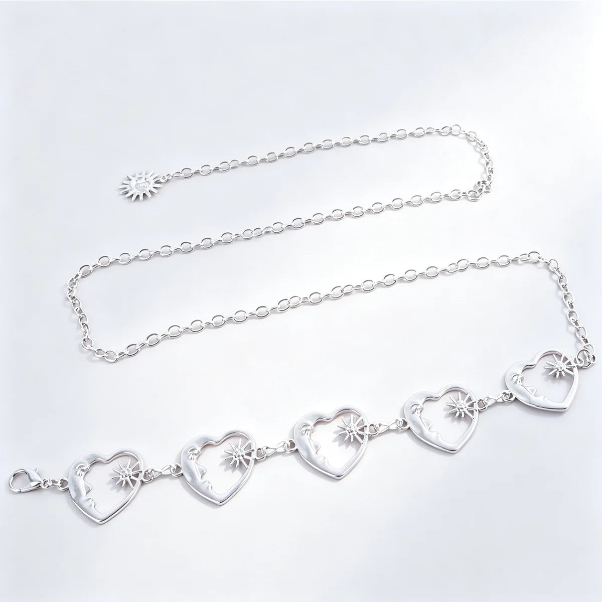 Moon Star Metal Waist Chain Belt – Women's Body Chain Body Chain Belt SWANS