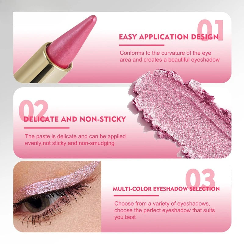 8-Color Waterproof Cream Eyeliner Stick – All-Day Transfer-Proof Cream Eyeliner Stick SWANS