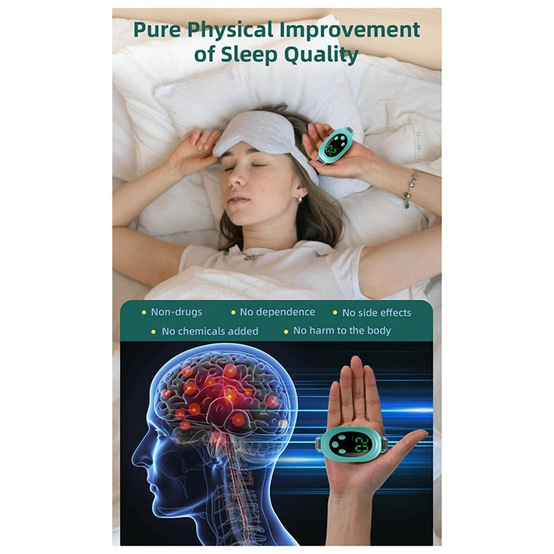 EMS Microcurrent Palm Massager – Sleep & Relaxation Aid Device EMS Sleep Massager SWANS