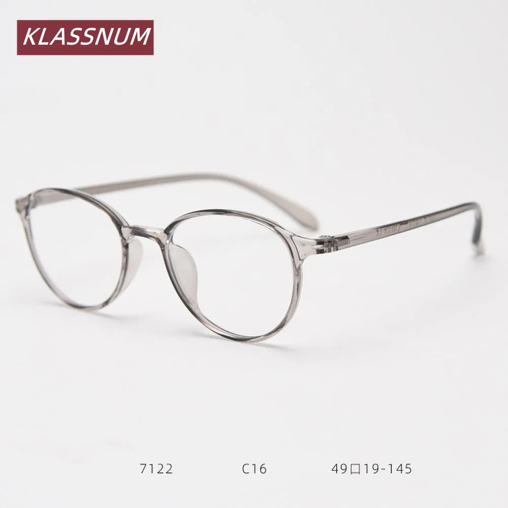 Oval TR90 Eyeglasses Frames – Blue Light Blocking Clear Lens Eyeglasses Frames SWANS