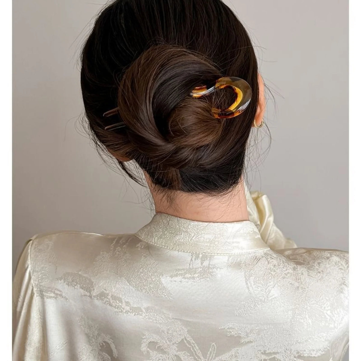 Wave Hair Stick & 4 Mixed U-Clips Set – Women's Updo Accessories Hair Accessories Set SWANS