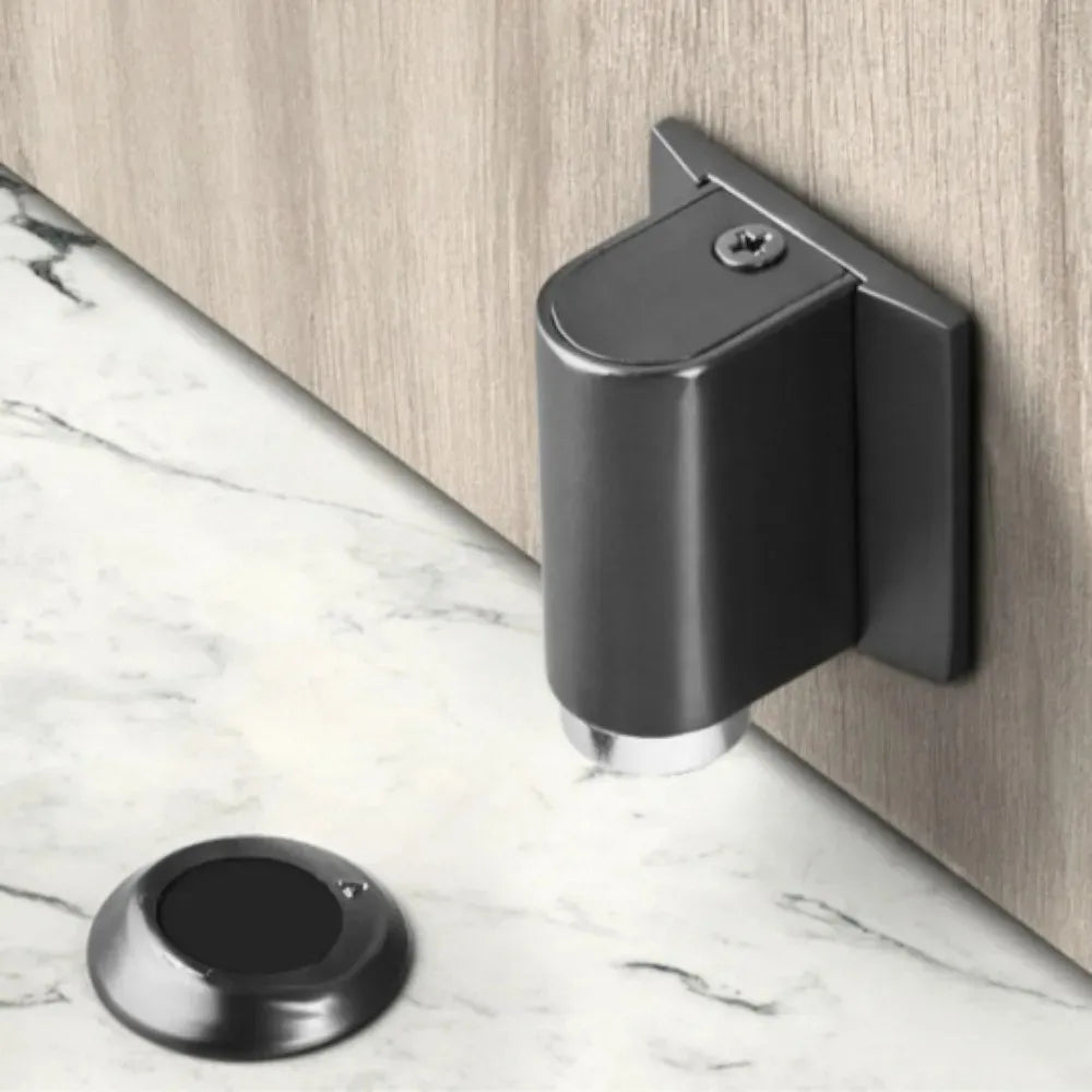 Magnetic Door Stopper – Windproof Punch-Free Floor Mount Magnetic Door Stopper SWANS