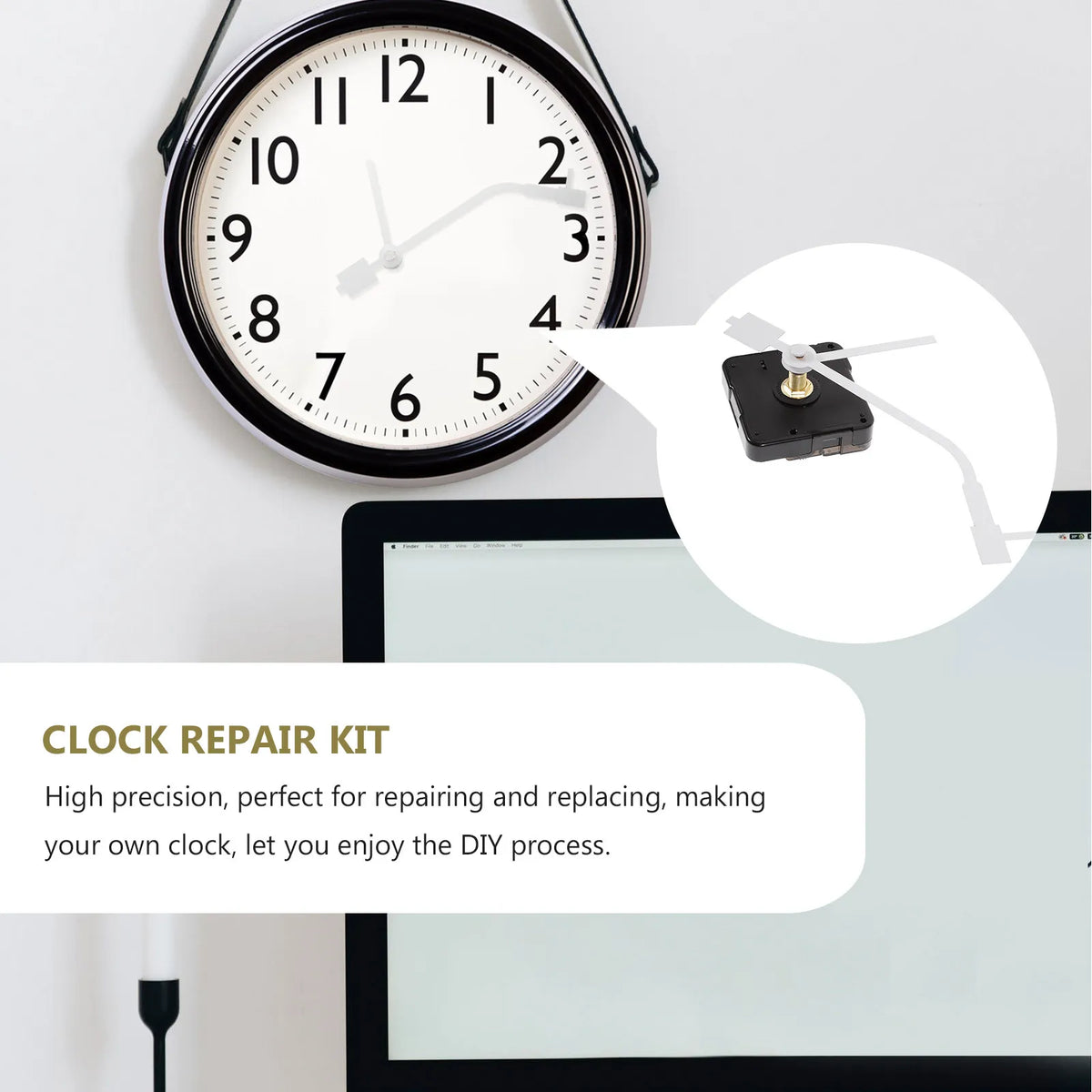 Silent Quartz Clock Movement Kit – DIY Wall Clock Replacement Clock Movement Kit SWANS