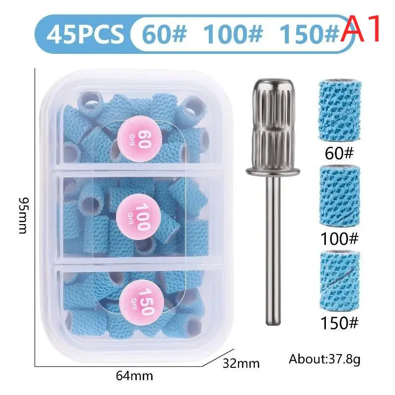 YOVIP Ceramic Honeycomb Nail Drill Sanding Bands – 3 Grits Nail Sanding Bands SWANS A1