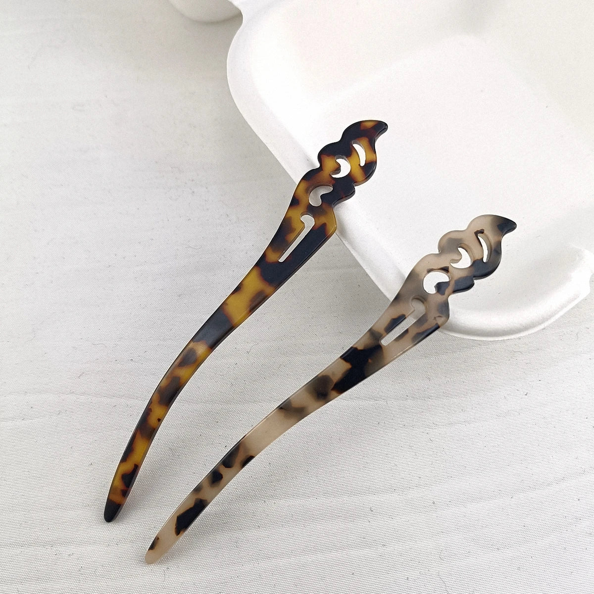 Marble Acetate Hair Stick Clip for Women – Colorful Style Hair Stick Clip SWANS