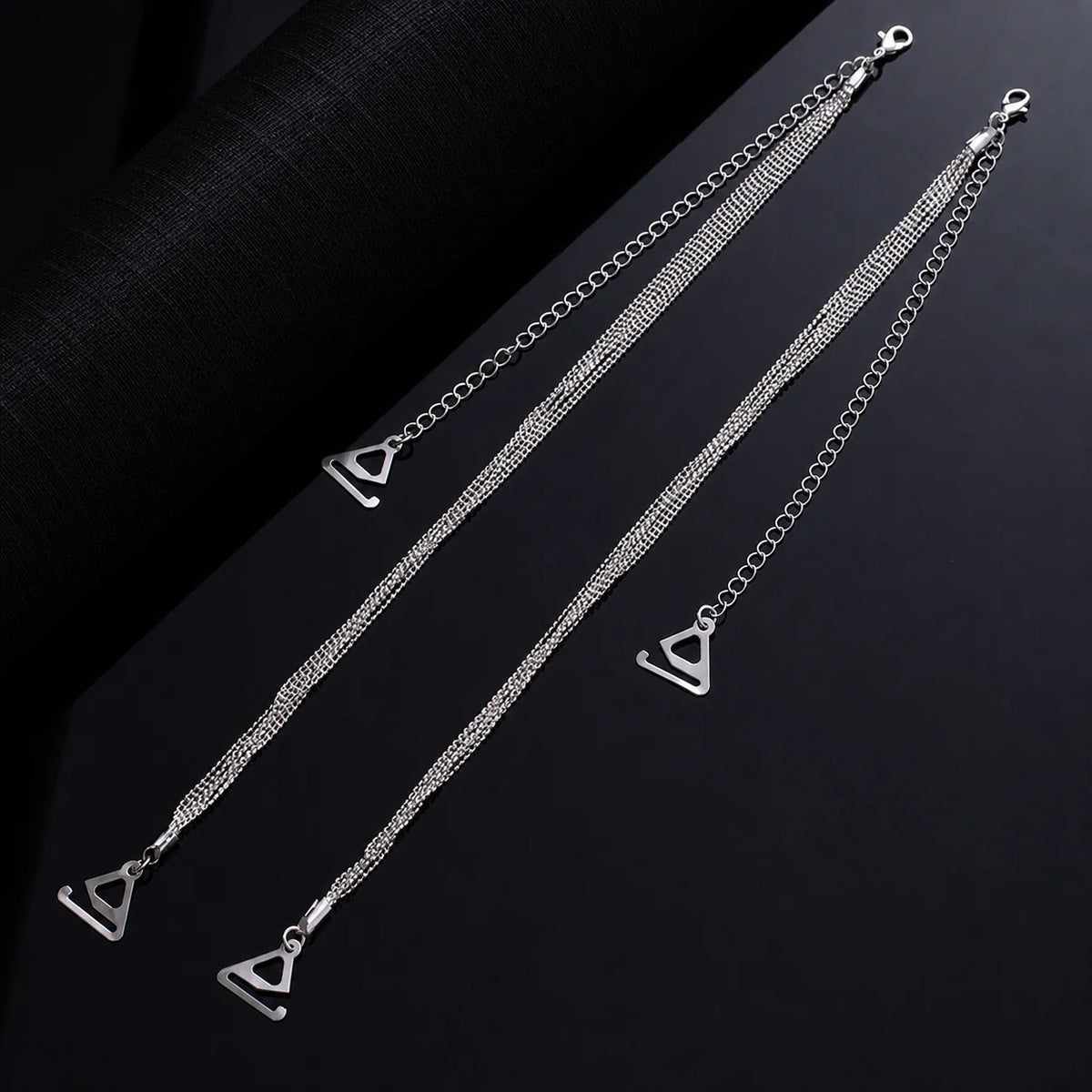 Rhinestone & Pearl Adjustable Decorative Bra Straps for Women Decorative Bra Straps SWANS X467-18 One Size