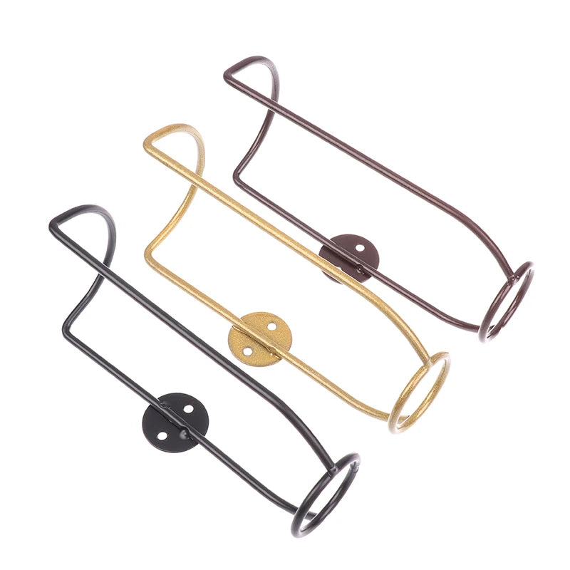 Wall-Mounted Iron Wine Holder – Bottle Display Shelf Stand Wall Wine Rack SWANS