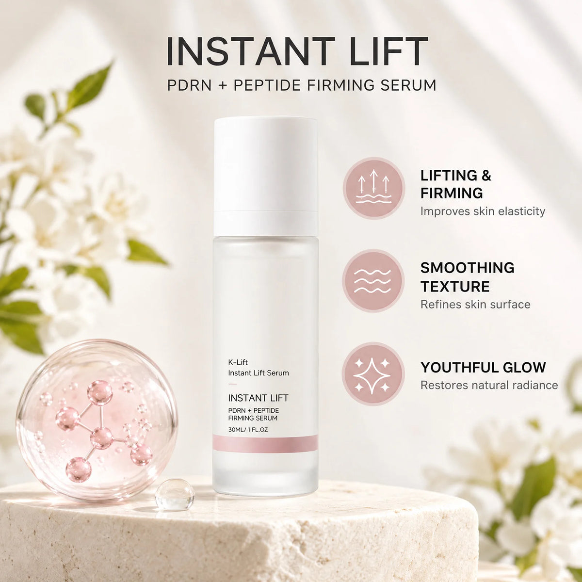 VIARELINE PDRN Peptide Face Serum – Firming & Brightening Face Serum SWANS