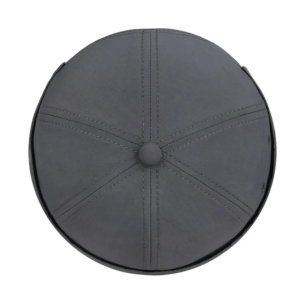 Retro Brimless Docker Cap – Adjustable Breathable Skullcap Docker Cap Hat SWANS