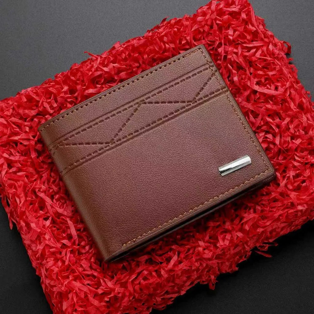 RFID Blocking Men's Bifold Wallet – PU Leather & ID Window RFID Bifold Wallet SWANS Light Brown