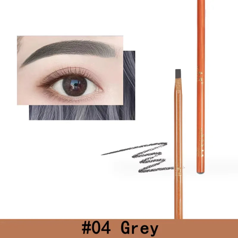 Waterproof Microblading Eyebrow Pencil – Natural Brow Definer Eyebrow Pencil SWANS 04 Grey