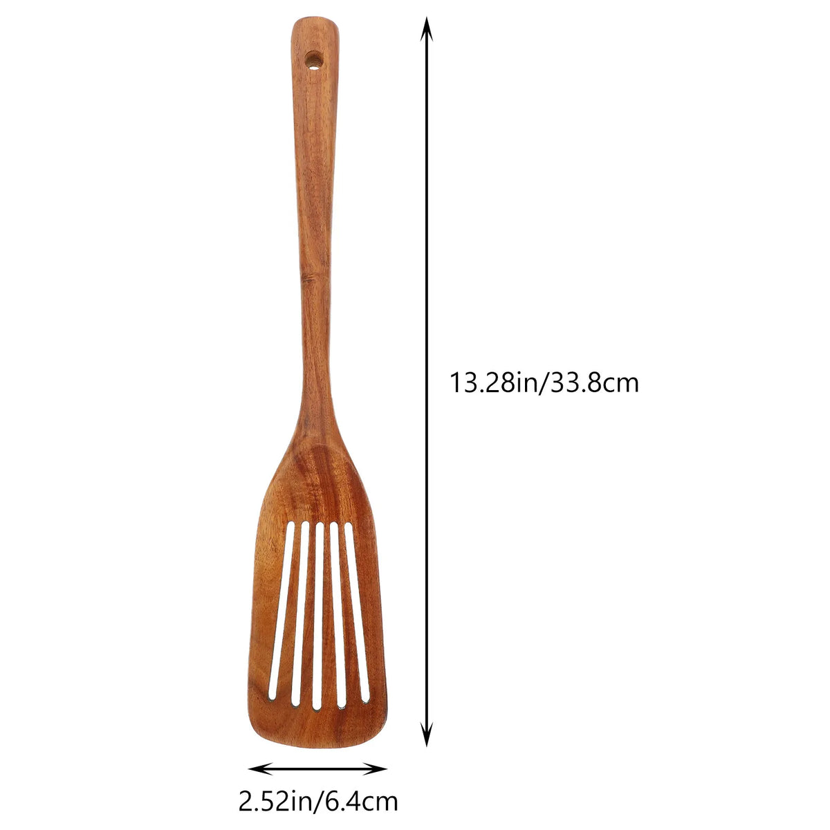 SWANS Wooden Cooking Spatula – Natural Wood Long Handle Wooden Kitchen Spatula SWANS