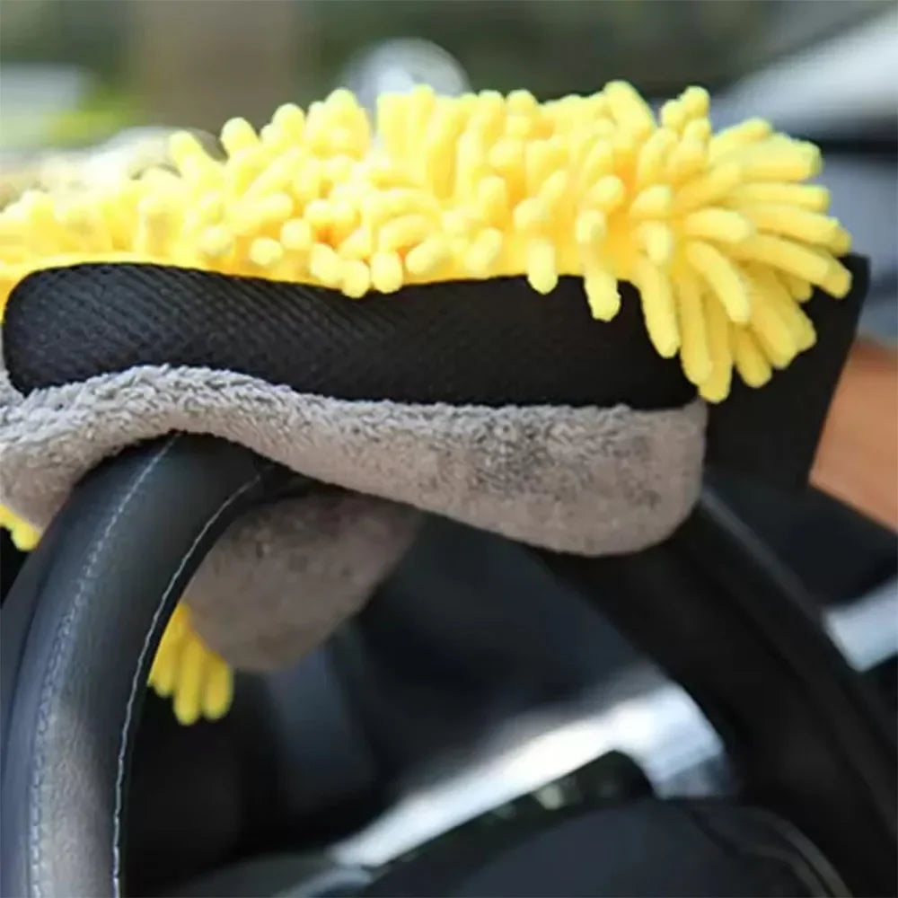 Microfiber Chenille Car Wash Gloves – Waterproof Mitt 1/5 Pack Car Wash Mitt SWANS