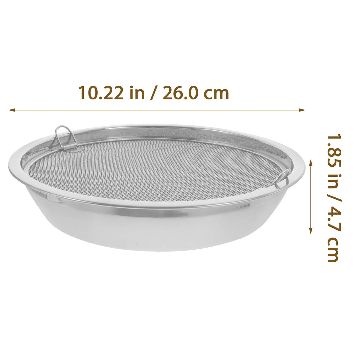 Stainless Steel Food Serving Tray with Oil Drain Filter Net Food Serving Tray SWANS