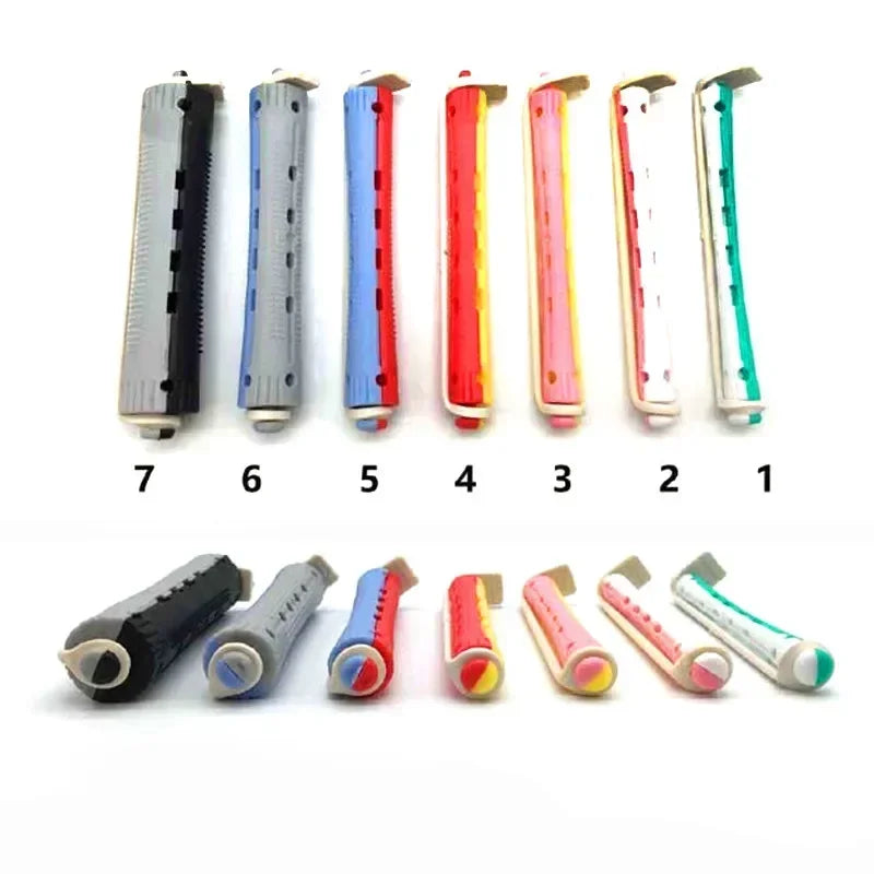 12-Pack Cold Wave Hair Perm Rods Set – DIY Curl Styling Hair Perm Rods SWANS