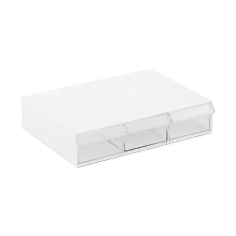 Under-Desk Drawer Storage Box – Transparent Desk Organizer Desk Drawer Organizer SWANS White Transparent