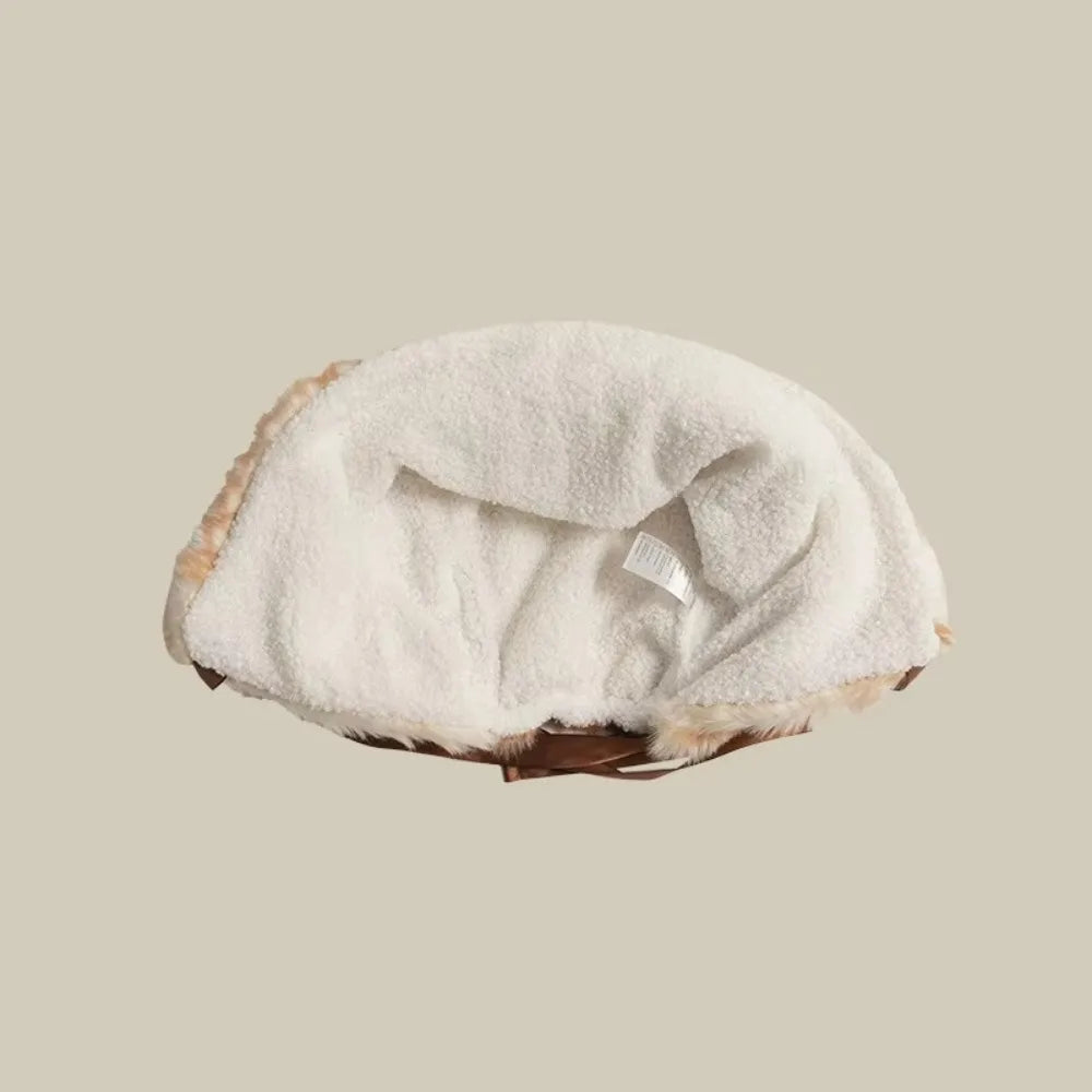 Women's Winter Plush Knit Hat – Christmas Deer Ear Beanie Winter Knit Beanie SWANS