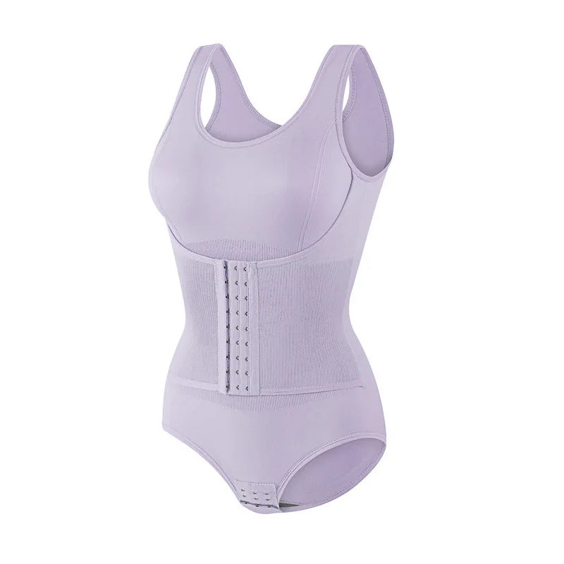 Women's Tummy Control Bodysuit Shapewear – Butt Lifter Shapewear Bodysuit SWANS 1pcs Purple L
