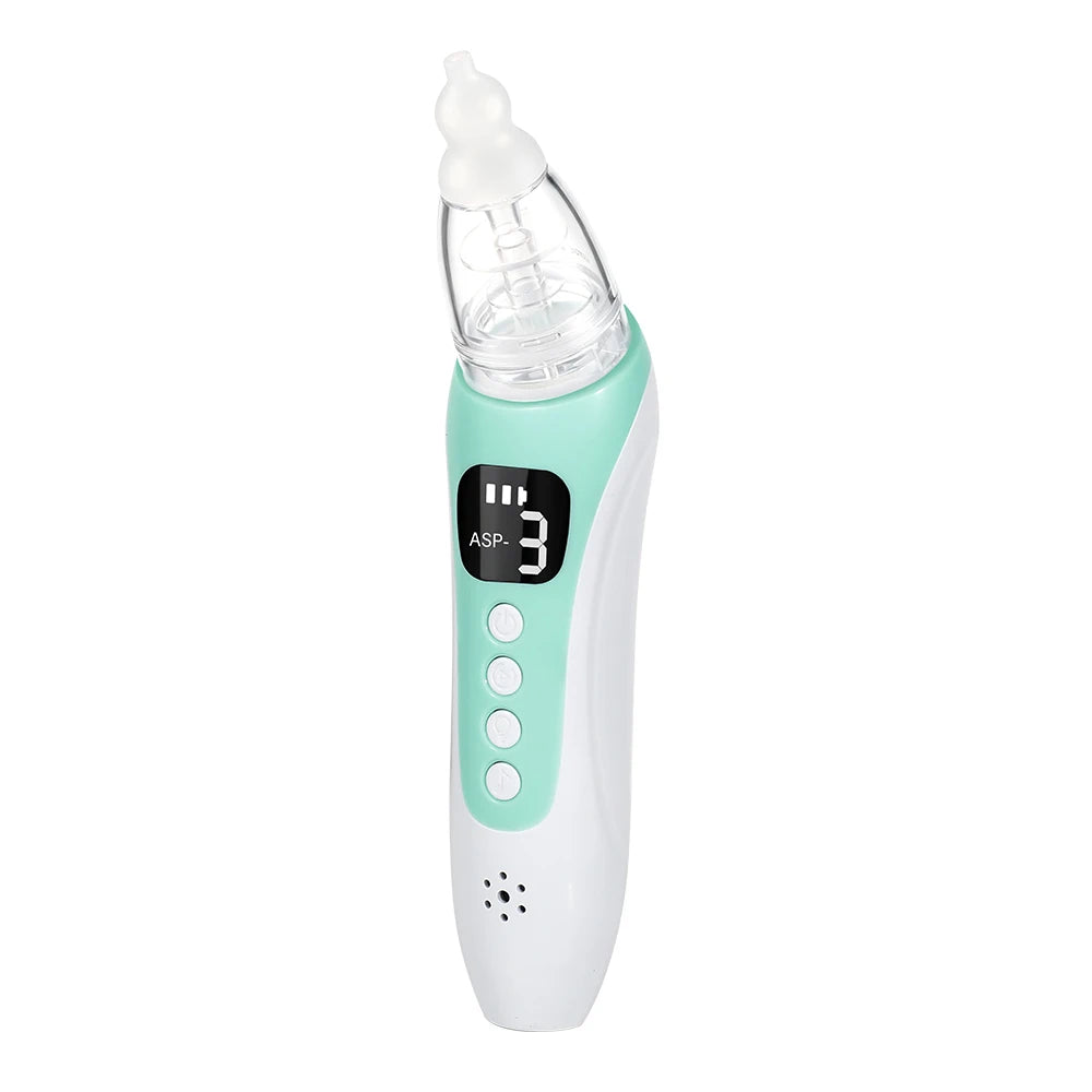 Hailicare Baby Nasal Aspirator – 3 Levels, Music & LED Display Baby Nasal Aspirator SWANS green
