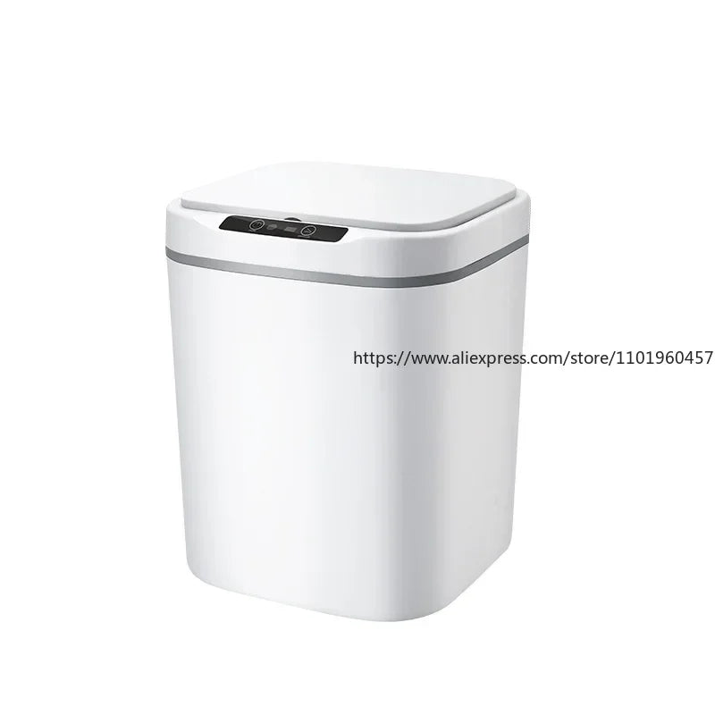 Smart Touchless Sensor Trash Can – Auto-Open Lid for Home Smart Sensor Trash Can SWANS