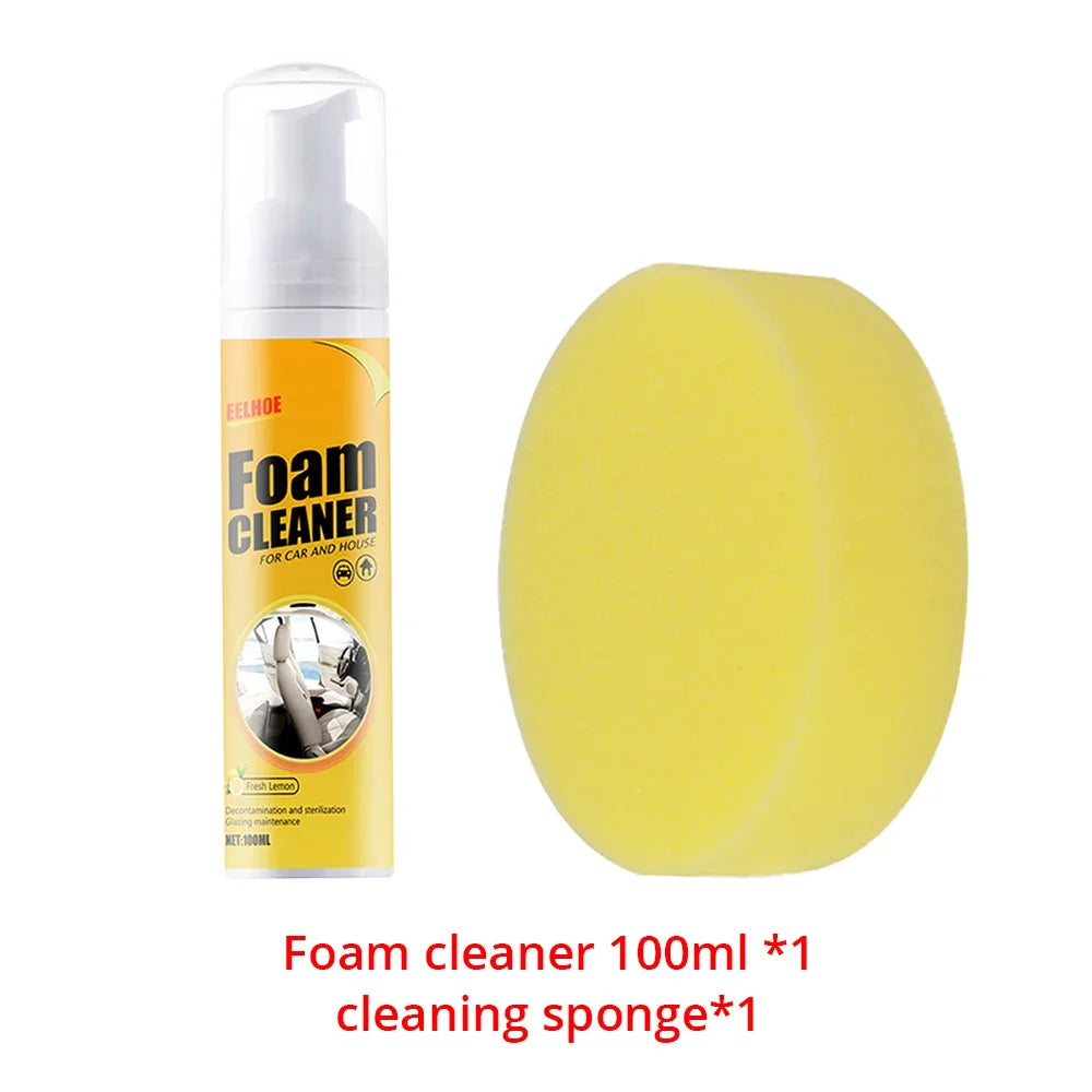 Multi-Purpose Foam Cleaner – Car Interior & Home Surfaces 30/100ml Foam Surface Cleaner SWANS 100ml sponge