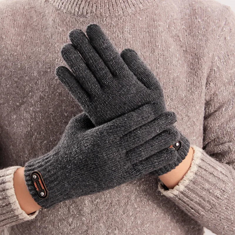 SWANS Thermal Knit Cycling Gloves Touchscreen Windproof Men Cycling Gloves SWANS