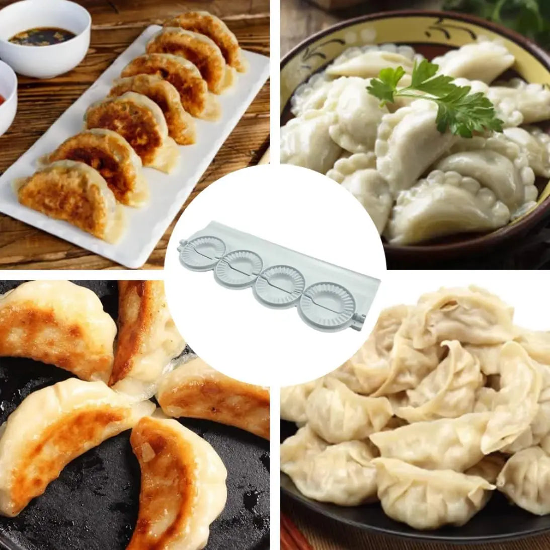 SWANS Dumpling Maker & Empanada Press Mold – DIY Kitchen Tool Dumpling Press Mold SWANS