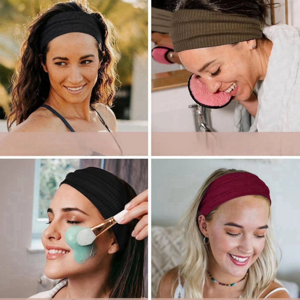 Women's Wide Bohemian Headband – Anti-Slip Elastic Hair Band Bohemian Headband SWANS