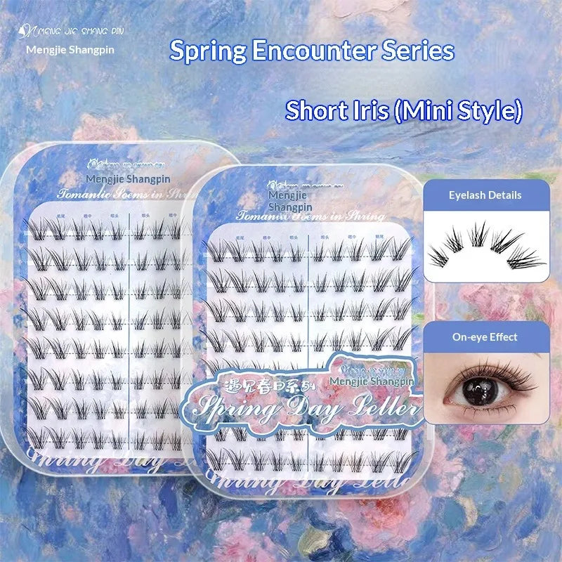 Self-Adhesive Wispy False Eyelashes – No Glue Individual Lashes False Eyelashes SWANS
