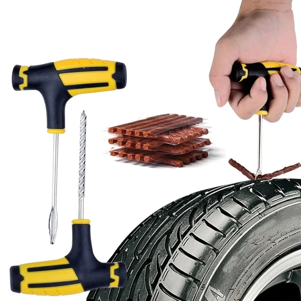 Tubeless Tire Repair Kit – T-Handle Plug Tools for Car & Motorcycle Tire Repair Kit SWANS