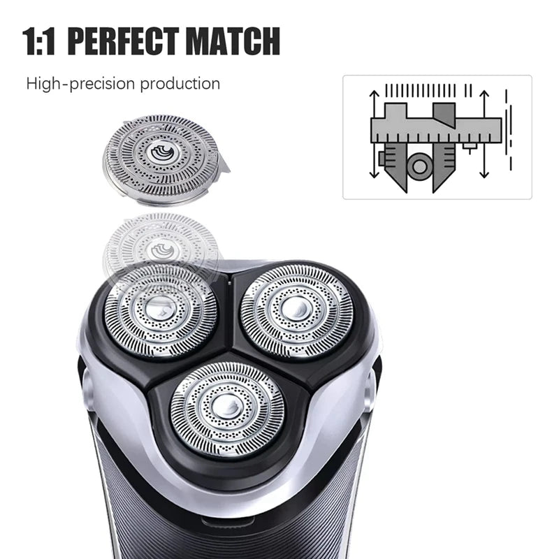 HQ9 Replacement Shaver Heads for Norelco – 6-Pack Blades Shaver Replacement Heads SWANS