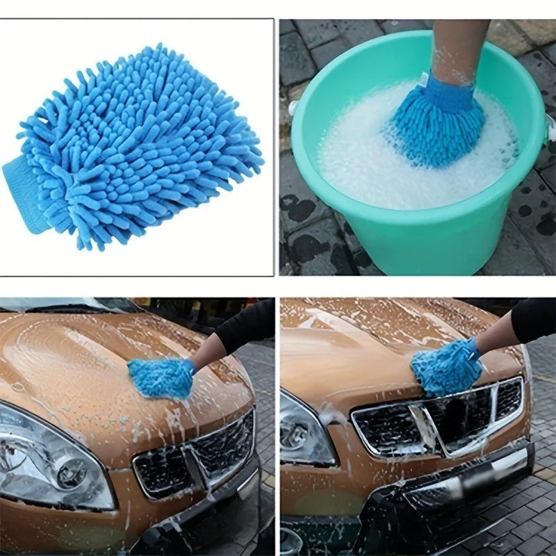SWANS Car Wash Cleaning Glove – Paint-Safe Wash Mitt Car Wash Glove SWANS