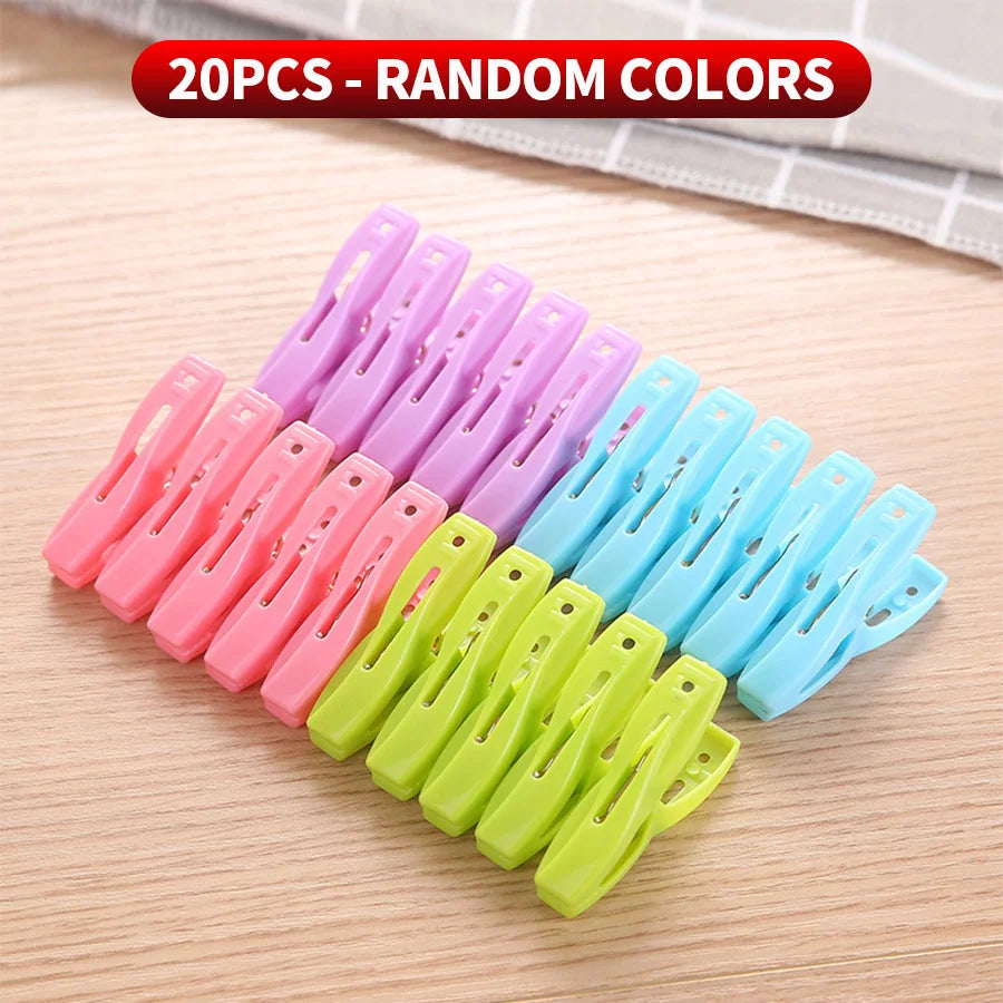 SWANS Windproof Clothes Drying Clips – Laundry & Sock Pegs Laundry Drying Clips SWANS 20PCS