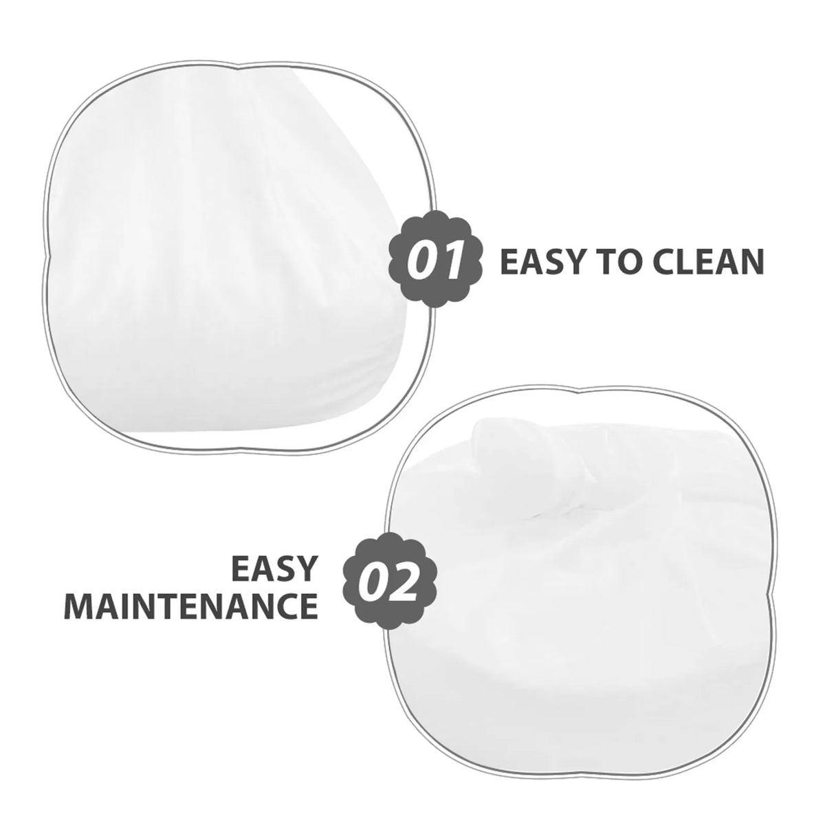 Large Mesh Bean Bag Inner Liner 53x43 – Breathable Replacement Bean Bag Liner SWANS