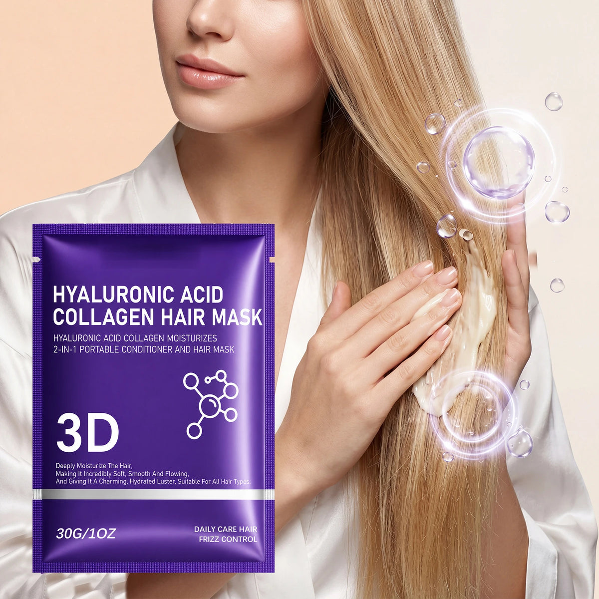 SWANS 3D Hair Mask – Hyaluronic Acid & Collagen 2-in-1 Deep Hair Mask SWANS