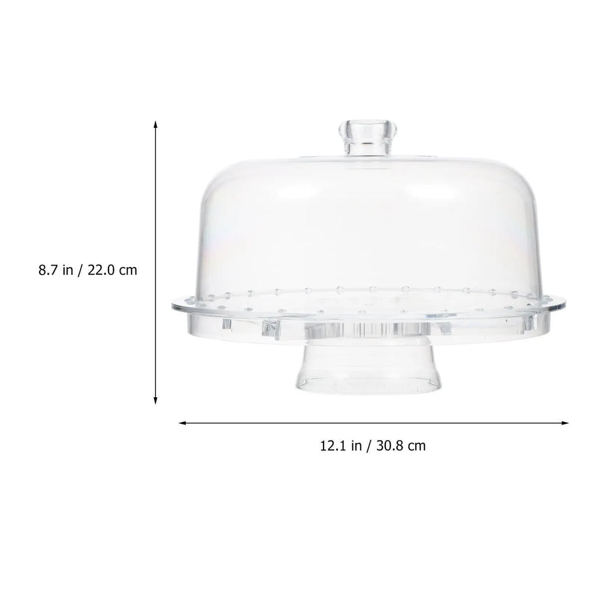 Transparent Acrylic Cake Stand with Lid – Wedding Dessert Tray Cake Display Stand SWANS