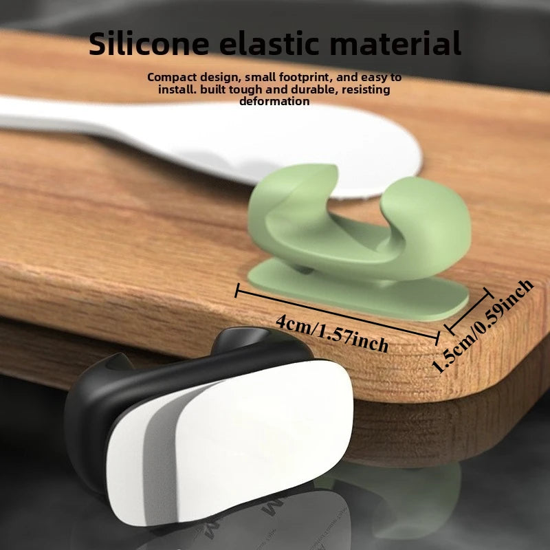 SWANS Silicone Kitchen Hook – Spoon, Cable & Key Organizer Kitchen Storage Hook SWANS