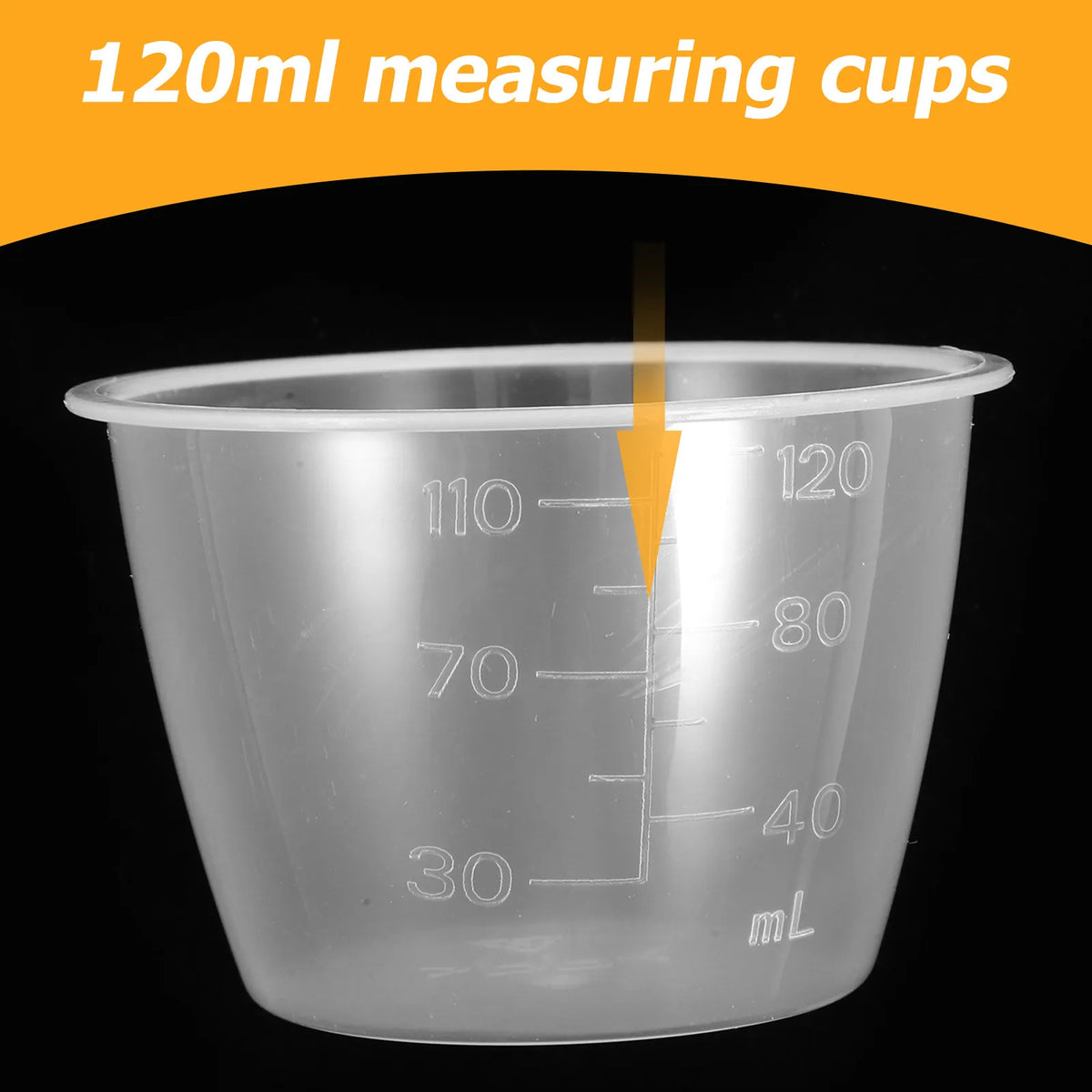 6-Pack Clear Rice Measuring Cups with Scale Marks | 120ml Rice Measuring Cups SWANS