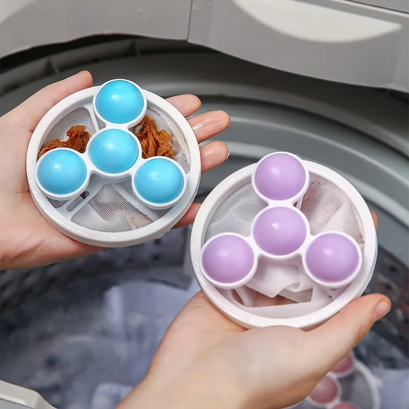 SWANS Washing Machine Lint Filter Bag & Laundry Cleaning Ball Laundry Lint Filter SWANS