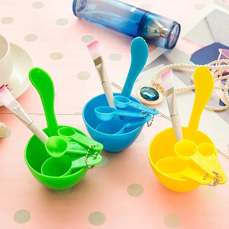 DIY Face Mask Bowl & 6-Piece Brush Set | Beauty Mixing Kit Face Mask Tool Set SWANS