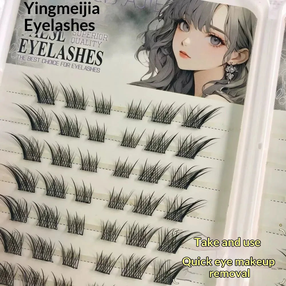 Self-Adhesive Glueless False Eyelashes – Fluffy Fox Eye False Eyelashes SWANS
